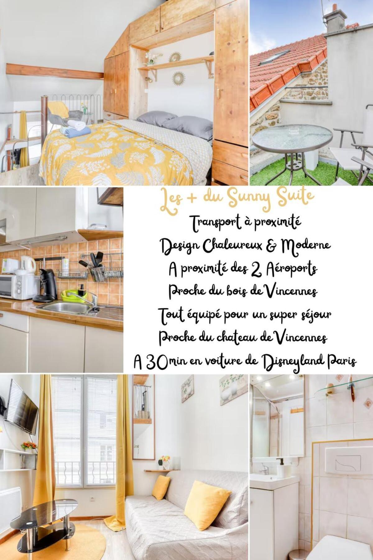 Sunny Suite-Proche Paris & Disney Fontenay-sous-Bois Eksteriør billede